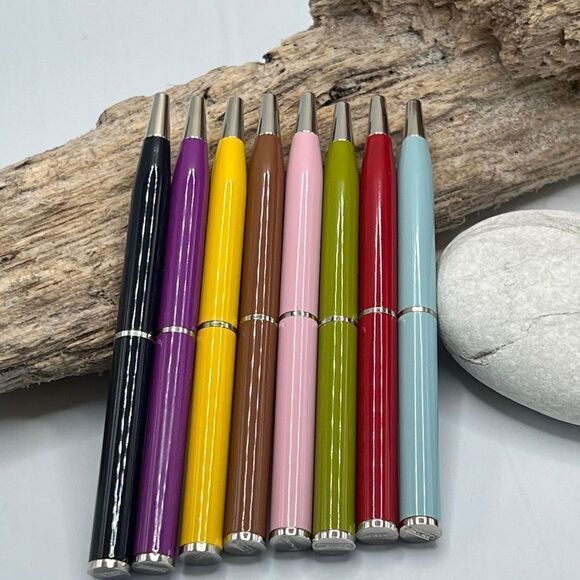 Brown Coach Wallet Blue Ink Pen - Picture 2 of 6